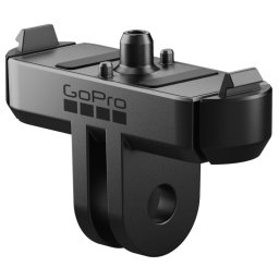 Soporte magnético negro para cámara GoPro, montaje compacto 44g con tornillos incluidos
