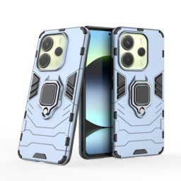 Funda Protectora Magnética Redmi Note 14 4G Soporte Giratorio Doble Capa Silicona TPU Policarbonato