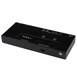Switch HDMI 2x2 StarTech VS222HDQ Matriz Automático Prioritario Full HD 1080p Negro