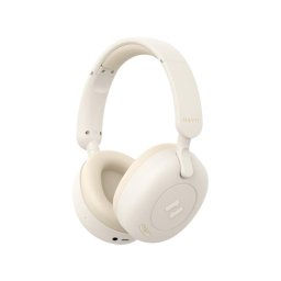 Auriculares Havit H655BT inalámbricos y con cable Bluetooth con Cancelación Activa de Ruido Micrófono color beige