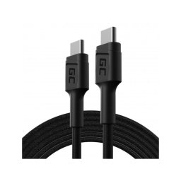 Cable USB C Green Cell KABGC29 2 m USB 2.0 Power Delivery 60 W Negro