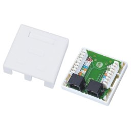 Conector RJ45 Roline GN002 Blanco Hembra/Hembra Plástico Recto