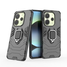 Funda para móvil Max Power Digital Magnética Anillo Silicona Negra Antigolpes para Xiaomi Redmi Note 14 4G