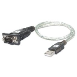 Adaptador USB a Serie Techly IDATA USB-SER-2T Transparente 0,45 m