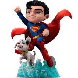 Figura coleccionable Iron Studios Superman Legacy Superman & Krypto Minico