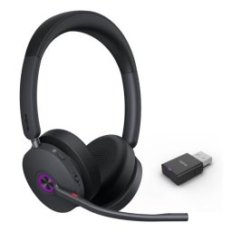 Auriculares Yealink WH68 Hybrid inalámbricos y con cable Bluetooth con Cancelación Activa de Ruido para llamadas y música, negros