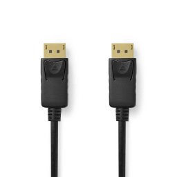Cable DisplayPort Nedis CCGL38010BK30 3 m DisplayPort 2.1 Macho Oro