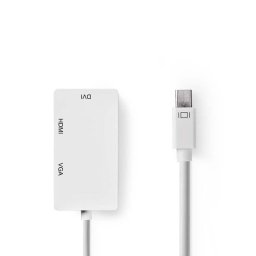 Adaptador de cable Nedis CCGP37465WT02 Mini DisplayPort a VGA 0,2 m blanco