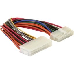 Cable de transmisión DeLock 65606 adaptador ATX 24 pines hembra a 20 pines macho 11 cm
