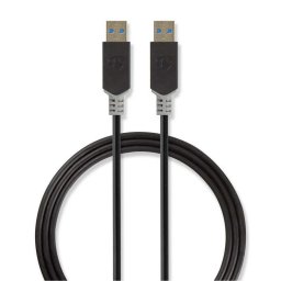 Cable USB Nedis CCBW61000AT20 2 m USB-A Macho USB 3.2 Gen 1 Antracita
