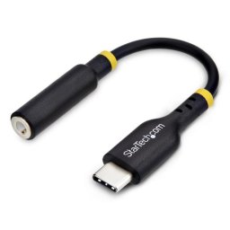 Adaptador de audio StarTech USBCAUDIO2 USB-C a jack 3,5 mm DAC 32 bits negro