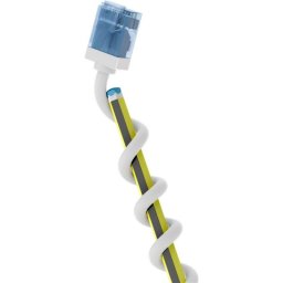 Cable de red Goobay 74287 Slim Cat 6a U/UTP 2 m blanco conexiones RJ45