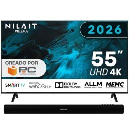 Nilait Prisma 55UD7004ST 55" LED 4K WebOS + Harmony Sound bar Barra de sonido Bluetooth 2.0 30W