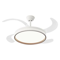 Ventilador de techo Purline CEILY BRISE WWD 122cm blanco y madera con luz