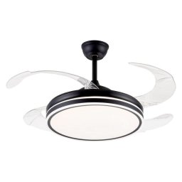 Ventilador de techo Purline CEILY BRISE B con luz y aspas retráctiles 107cm