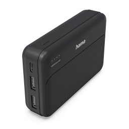 Power Bank Hama Pocket 10 10000 mAh Polímero de Litio Negro