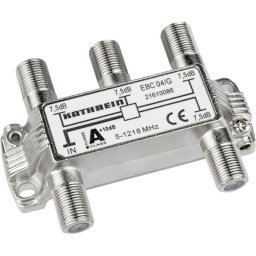 Divisor de cables Kathrein EBC 04/G 75 Ω 5-1218 MHz Plata F