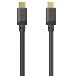 Cable USB C a USB C Hama 1,5 m USB 3.2 Gen 1 5 Gbit/s Negro