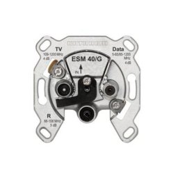 Enchufe Inteligente Kathrein ESM 40/G TV y Radio Metálico 30 mm x 80 mm x 80 mm