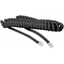 Cable telefónico Dacomex RJ-9 macho a macho 2 metros negro