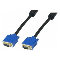 Cable VGA Genérico Macho a Macho 3 metros Negro