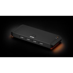 Switch Aten 6 puertos 480 Mbps US4224 conmutador USB rápido e iluminación