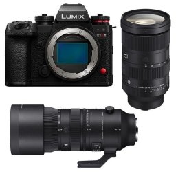 Cámara Mirrorless Panasonic Lumix S1R II 47.3MP Sensor Full-Frame + Sigma 24-70mm f/2.8 + 70-200mm f/2.8
