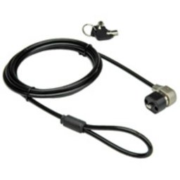 Cable antirrobo Value 1,7 m llave redonda PVC acero negro