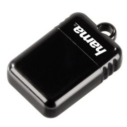 Memoria USB HAMA Smartly 16GB USB 2.0 Negra Compacta y Fiable