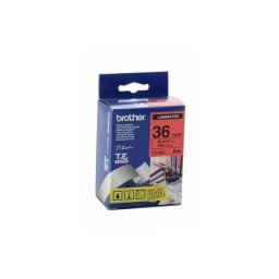 Cinta para impresora de etiquetas Brother TZ-461 Negro sobre rojo 3,6 cm