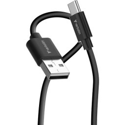 Cable USB Verbatim 32393 1 m USB A a USB C USB 2.0 Negro y Blanco