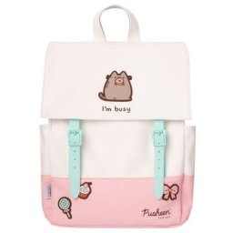 Mochila Grupo Erik Pusheen Rose Collection Poliéster Licencia Oficial