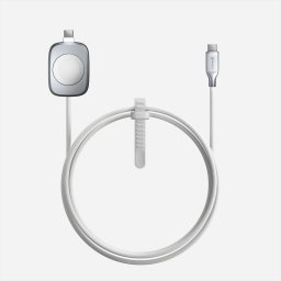 Cargador USB-C Nomad 100W Power Delivery 2 Puertos 1,5 m Plata Blanco