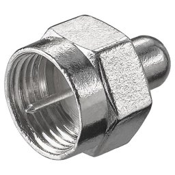 Conector Goobay Tipo F Masculino 75 Ω Acero Inoxidable