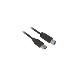 Cable USB Sharkoon 5 m USB 3.2 Gen 1 USB-A a USB-B Negro