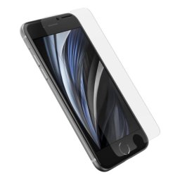 Protector de pantalla OtterBox Trusted Glass transparente para iPhone SE 2ª gen/8/7/6s resistente a huellas