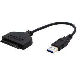 Cambiador de género para cables DLH DY-TU4960 USB-A a SATA III 0,18 m Negro