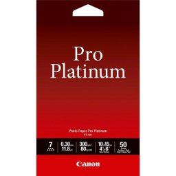 Papel fotográfico Canon 300 g/m² 4" x 6" 50 hojas brillo 98 %