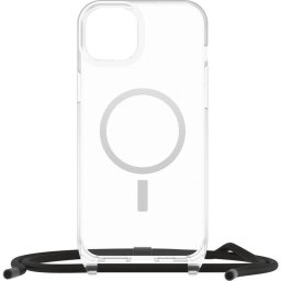 Funda para móvil OtterBox React Necklace Cover Nylon transparente para iPhone 15 Plus