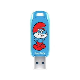 Unidad flash USB SanDisk Smurf 64 GB USB tipo A 3.2 Gen 1 Azul