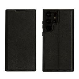 Funda para móvil dbramante1928 Oslo Folio cuero vegano negro para Galaxy S23 Ultra