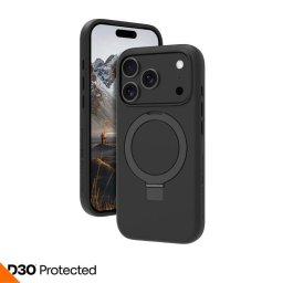Funda para móvil dbramante1928 Iceland Ultra D3O MS Kick Cover plástico negro para iPhone 17 Pro
