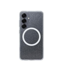 Funda para móvil OtterBox Symmetry Series Clear con cubierta transparente de PC y anclajes integrados, con imanes para Samsung Galaxy S25