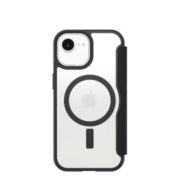 Funda para móvil OtterBox React Folio case negro transparente cierre magnético para iPhone 17e/16e/15/14/13