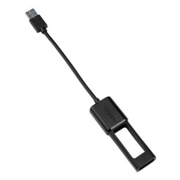 Cable USB Targus ACC110401GLX 0,1 m USB A a USB C Negro
