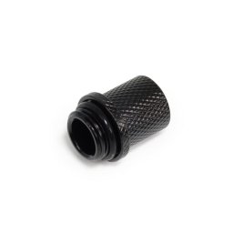 Refrigeración líquida Alphacool Racor latón negro 17 mm 1/4" compacto