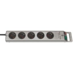 Regleta Brennenstuhl Super-Solid Line 5 Tomas con Interruptor y Protección Infantil