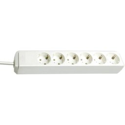 Regleta Brennenstuhl Eco-Line con Protección Infantil, 6 Tomas, cable de 1,5 m, diseño compacto
