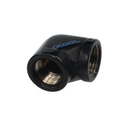 Refrigeración líquida Alphacool Racor latón negro 18 mm 90° ángulo
