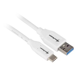 Cable USB Sharkoon USB-A a USB-C USB 3.1 Gen 2 10 Gbps 1 m